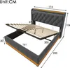Flieks Polsterbett 160x200cm mit Ladefunktion (USB&Typ-c), Produktbild-Vorschau 7