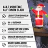 MONZANA® Aufblasbarer Weihnachtsmann XXL 250cm LED Produktbild-Vorschau 7