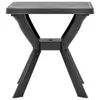vidaXL Tavolo da bistrot antracite 70x70x72 cm plastica Anteprima dell’immagine prodotto 1