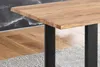 Baumkante Esstisch Sheesham naturbelassen 120 x 80 schwarz Produktbild-Vorschau 4