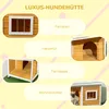 Cuccia per cani PawHut, legno di abete, casetta per animali Anteprima dell’immagine prodotto 6