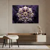 Leinwandbild 3D-lila-Diamantblume 90x60 Feeby Violett bild Produktbild-Vorschau 2