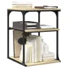 vidaXL Stojak na drukarkę 3 półki dąb sonoma 43x48x64 cm Podgląd zdjęcia produktu 6