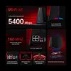 Collage of marketing images showcasing the features of a Wi-Fi router. Náhled obrázku produktu