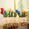 Tulpen-Plüschtier,35cm rosaTulip Blumentopf Gefüllter Produktbild-Vorschau 3