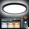 Ultradünn 28W 30CM Led Deckenleuchte Schwar Dimmbar Produktbild-Vorschau 1