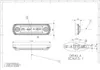 Technical drawing of a white LED position light for trucks and trailers. Produktbild-Vorschau