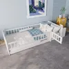 Lit bébé en bois de pin avec étagère ouverte, sommiers Voir les images du produit 7