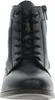 A front view of a black lace-up boot. Náhled obrázku produktu