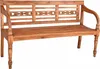 A wooden bench on a white background. Produktbild-Vorschau