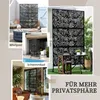 Sichtschutzwand Garten Stahl 122x45x198 cm, Paravent Produktbild-Vorschau 8