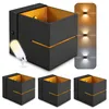 SSC-LUXon KOURA 4er Set Wandleuchten innen schwarz-gold Up Produktbild-Vorschau 1