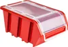 5 x box di stoccaggio in plastica impilabili box di Anteprima dell’immagine prodotto 1