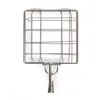 A stainless steel camping grill basket with a handle, shown against a white background. Produktbild-Vorschau