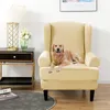 Velvet Wing Chair Covers 2 Piece Chair Covers Slipcover Náhled obrázku produktu 3