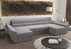 U-förmige Couchgarnitur OPHELIA – Aschegrau Produktbild-Vorschau 2