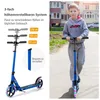COSTWAY Kinderroller, inklapbaar met verlichting, scooter Productafbeelding-voorbeeld 4