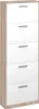 A tall, narrow shoe cabinet with five drawers, shown against a white background. Produktbild-Vorschau