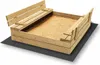 Bac à sable en bois avec bancs naturel 120cm Voir les images du produit 1