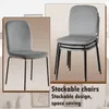 WOLTU 4 x Esszimmerstühle, Polsterstuhl, Stapelstuhl, Samt, Produktbild-Vorschau 5