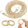 Handtasche Kette Metall Gold 100cm Trageriemen mit 2Pcs Produktbild-Vorschau 1