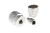 Three metal socket wrenches of different sizes are arranged on a white background. Produktbild-Vorschau