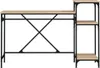 vidaXL Psací stůl s policí Sonoma dub 135x50x90 cm výrobek Náhled obrázku produktu 5
