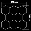LED stropní svítidlo MasterLED, hexagonální tvar, 8 lumenů, Náhled obrázku produktu 4