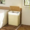 HOMCOM Bambus Wäschekorb mit Deckel 2 Fächer 100 L Produktbild-Vorschau 8