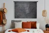 MuchoWow® Wandteppich Wandbehang Beton - Schwarz - Riss Produktbild-Vorschau 4