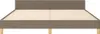 vidaXL Bettgestell ohne Matratze Taupe 160x200 cm Stoff Produktbild-Vorschau 4
