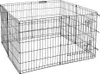 A black metal dog playpen is shown from a slightly elevated angle against a white background. Produktbild-Vorschau