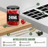 UISEBRT zestaw 12 słoików na dżem z czarną pokrywką - 240 Podgląd zdjęcia produktu 7