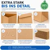 50x braune Beutel 21 x 14 cm Kraftpapiertüten Geschenktüten Produktbild-Vorschau 6