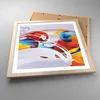 Gerahmtes Poster - Rahmen in heller Eiche - Abstraktion Produktbild-Vorschau 3