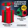 MONZANA® Nafukovací Otec Vánoc 152cm Vyskočí z krabice LED Náhled obrázku produktu 3