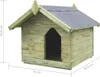 vidaXL Hundehütte mit Dach Imprägniertes Kiefernholz Produktbild-Vorschau 7