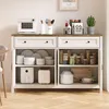 Credenza BEALIFE con 4 ante | 140x40x90 cm | MDF con angoli Anteprima dell’immagine prodotto 7