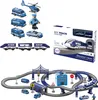 WOOPIE Electric Railway Car Track Police Station Helicopter Produktbild-Vorschau 11