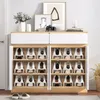 YRHome : étagère à chaussures double blanche, peu Voir les images du produit 9