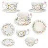 Dancing Butterflies Tasse mit Untertasse Porzellan floral Produktbild-Vorschau 4