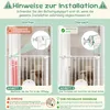 ROSEJANE Treppenschutzgitter ohne Bohren mit Katzenklappe, Produktbild-Vorschau 7