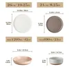Durchmesser 26 cm Essteller, Durchmesser 21cm Dessertteller, 1260ML Suppenteller, 690ML Schale Produktbild-Vorschau