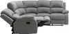 Ecksofa mit Relaxfunktion, gepolstert, hellgrau - RIETI Produktbild-Vorschau 7