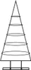 Metalowa choinka do dekoracji czarna 90 cm Podgląd zdjęcia produktu 3