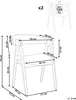BELIANI Esszimmerstuhl 2er Set Beige Bouclé Gepolstert mit Produktbild-Vorschau 3
