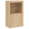 vidaXL Sideboard avec lampes LED Chêne Sonoma 162x37x100 cm Voir les images du produit 11
