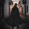 Kostým Zorro pro dospělé – černý plášť a maska Náhled obrázku produktu 6