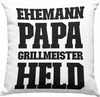 Trendation - Ehemann Papa Grillen Geschenk Deko-Kissen mit Produktbild-Vorschau 1