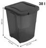 Rotho Tierfutterbehälter 38L Archie - Futtercontainer Hund Produktbild-Vorschau 3